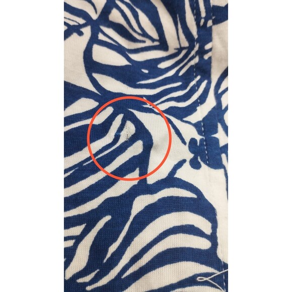 Lilly Pulitzer Tropical Printed Mini Dress White Beach Resort Cotton XL 282430 - Picture 7 of 8